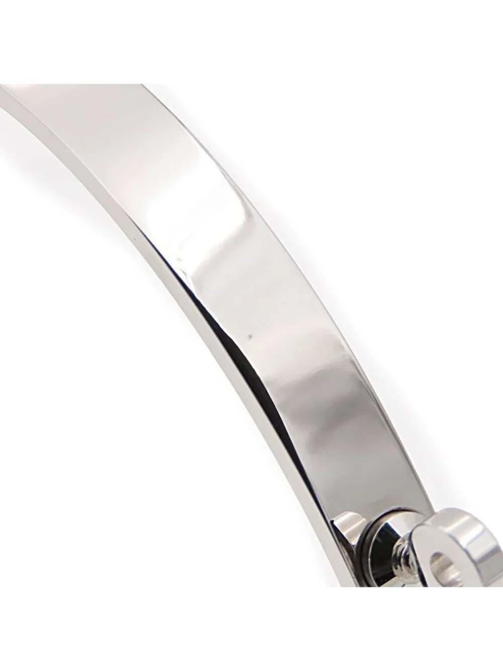 Hermes Kelly PM White Gold 18K Diamond Bracelet Bangle